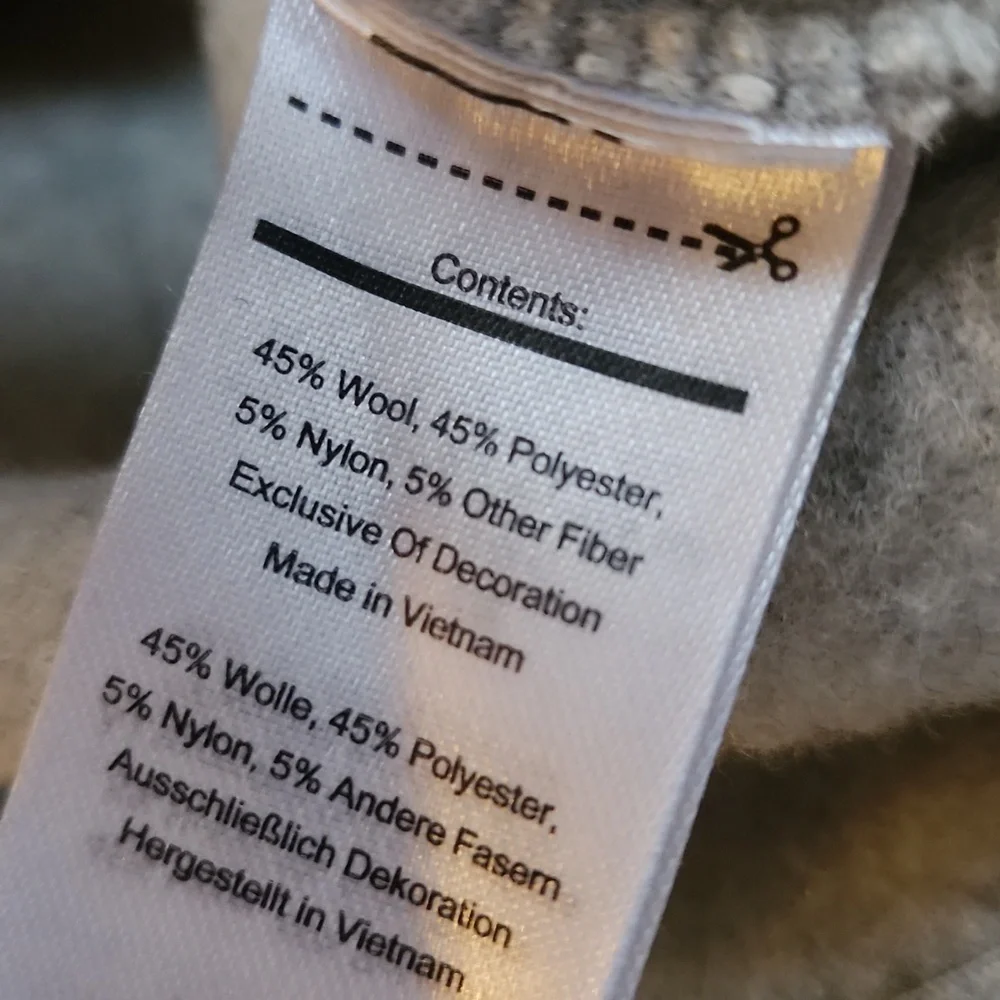 Smartwool zip up hooded sweater cream/grey womens size xs - Picture 9 of 9